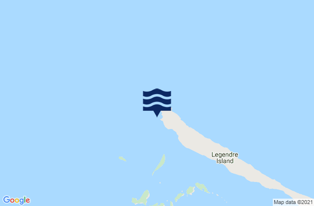 Mappa delle Getijden in Cape Legendre, Australia