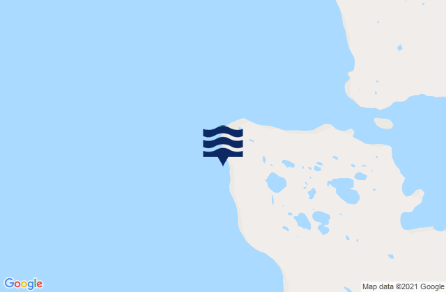 Mappa delle Getijden in Cape Miles, Canada