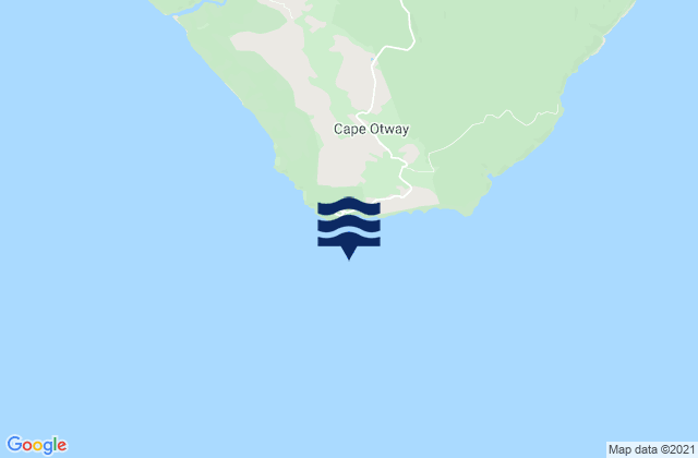 Mappa delle Getijden in Cape Otway, Australia