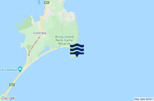 Mappa delle Getijden in Cape Queen Elizabeth, Australia