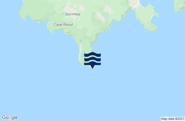 Mappa delle Getijden in Cape Raoul, Australia