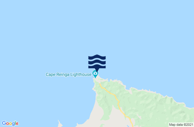 Mappa delle Getijden in Cape Reinga, New Zealand