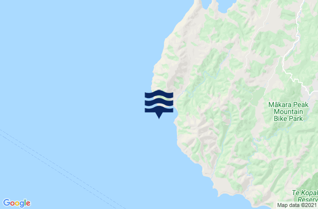 Mappa delle Getijden in Cape Terawhiti (Oteranga Bay), New Zealand