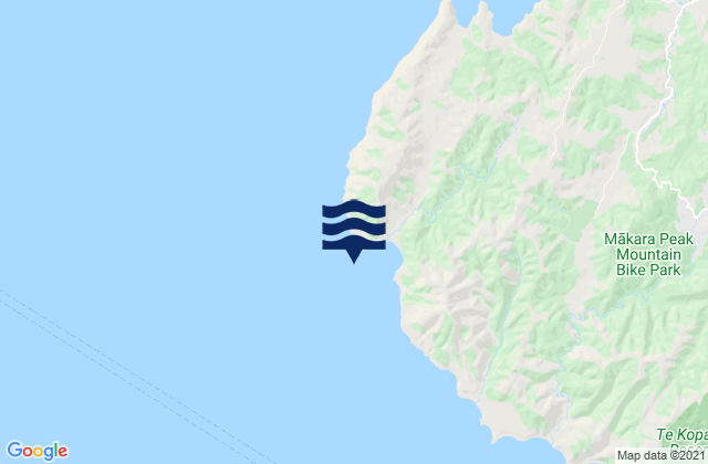 Mappa delle Getijden in Cape Terawhiti - Oteranga Bay, New Zealand