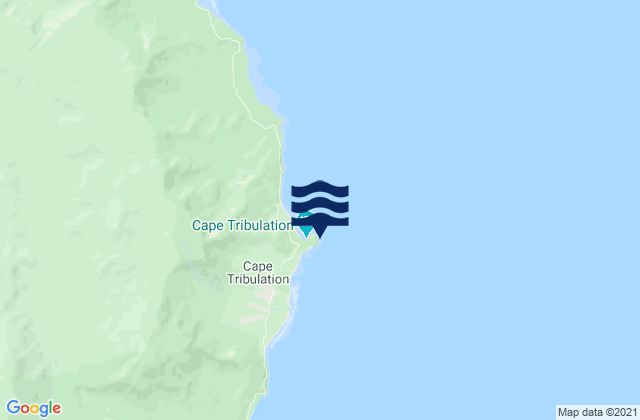 Mappa delle Getijden in Cape Tribulation, Australia