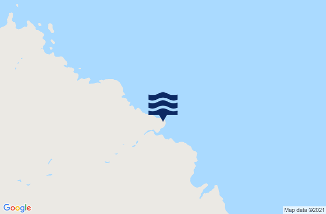 Mappa delle Getijden in Cape Whiskey, Australia