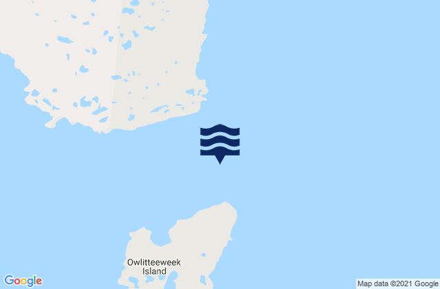Mappa delle Getijden in Cape Wilson, Canada