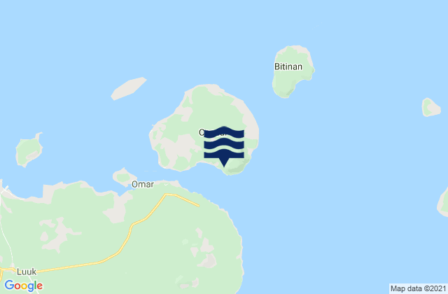 Mappa delle Getijden in Capual Island, Philippines