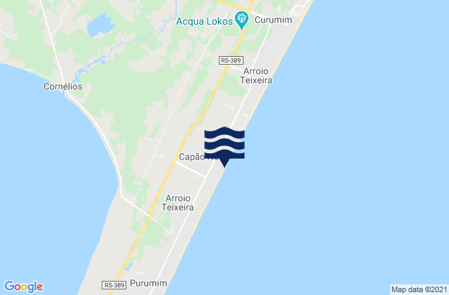 Mappa delle Getijden in Capão da Canoa, Brazil
