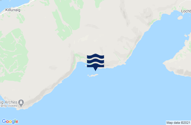 Mappa delle Getijden in Carsaig Bay (Mull), United Kingdom