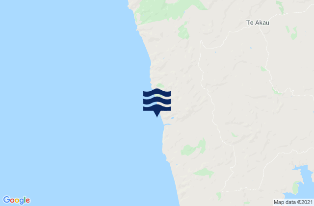 Mappa delle Getijden in Carters Beach, New Zealand