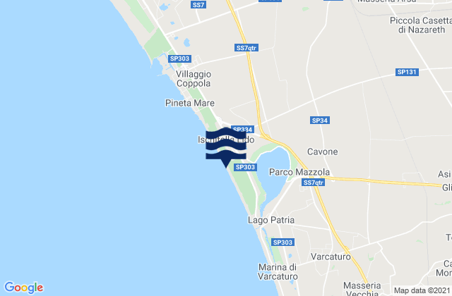 Mappa delle Getijden in Casal di Principe, Italy