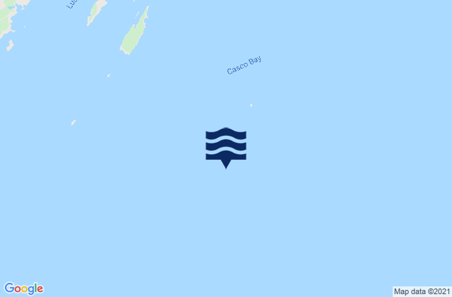 Mappa delle Getijden in Casco Bay, United States