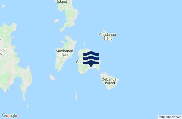 Mappa delle Getijden in Casian, Philippines