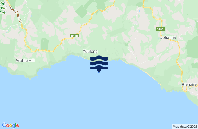 Mappa delle Getijden in Castle Cove, Australia