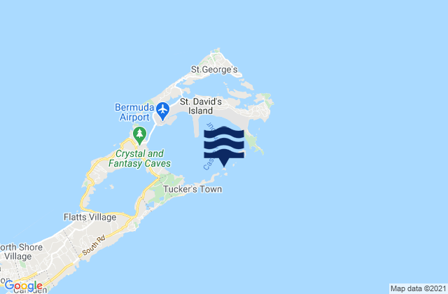 Mappa delle Getijden in Castle Island, United States