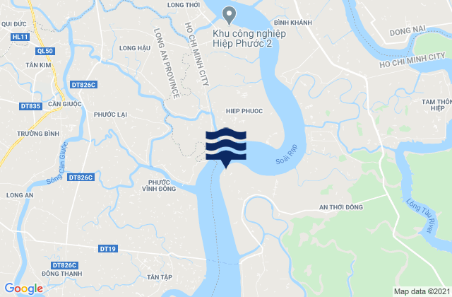 Mappa delle Getijden in Cat Lai Port, Vietnam