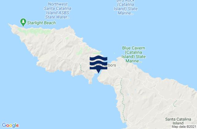 Mappa delle Getijden in Catalina Harbor Santa Catalina Island, United States