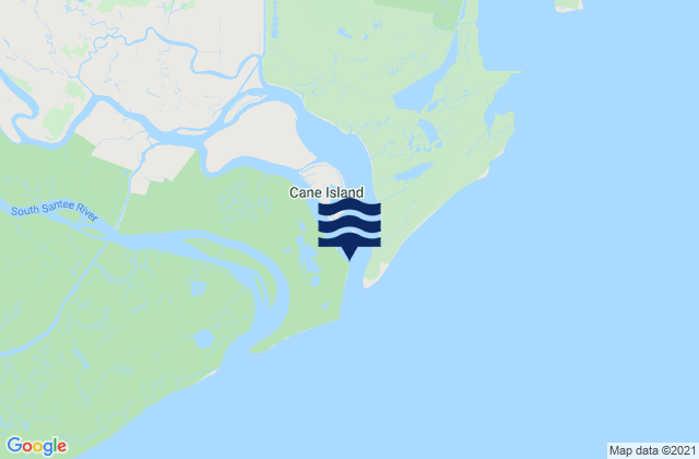 Mappa delle Getijden in Cedar Island (North Santee Bay), United States