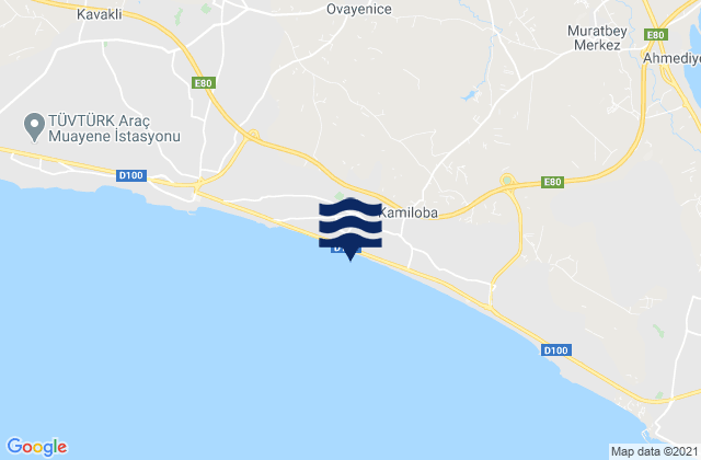 Mappa delle Getijden in Celâliye, Turkey