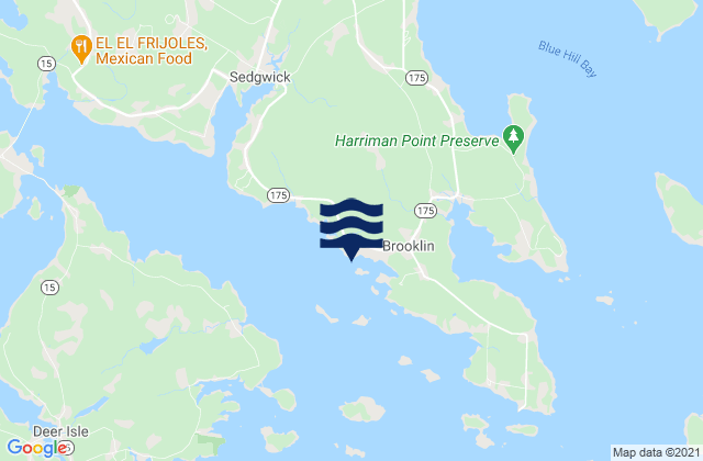 Mappa delle Getijden in Center Harbor, United States