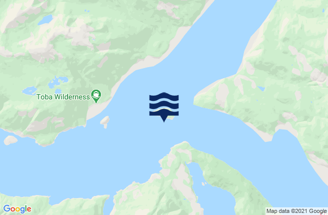 Mappa delle Getijden in Channel Island, Canada