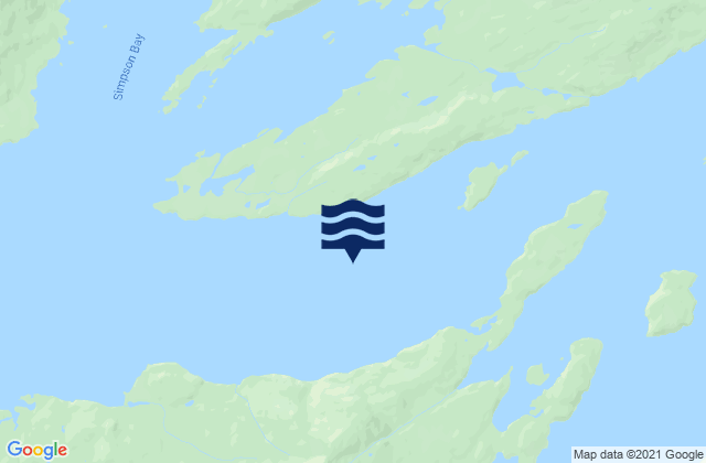 Mappa delle Getijden in Channel Island, United States