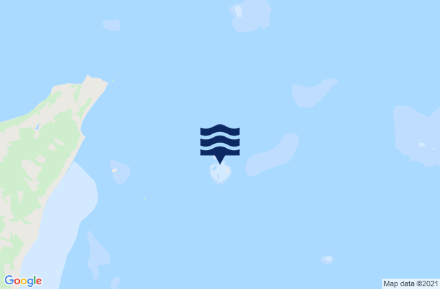 Mappa delle Getijden in Chapman Island, Australia