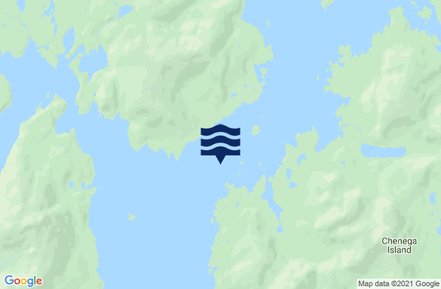 Mappa delle Getijden in Chenega Island Dangerous Passage, United States