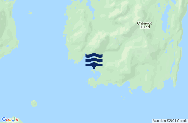 Mappa delle Getijden in Chenega Island southwest end, United States