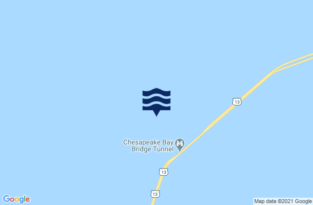 Mappa delle Getijden in Chesapeake Channel (Buoy 15), United States