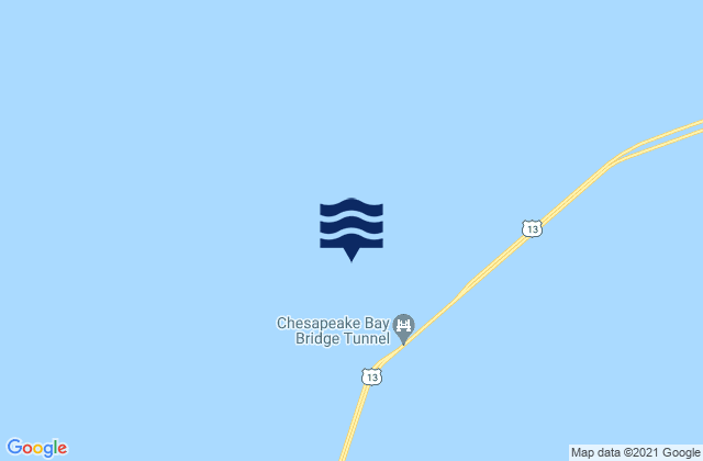 Mappa delle Getijden in Chesapeake Channel (Buoy '15'), United States