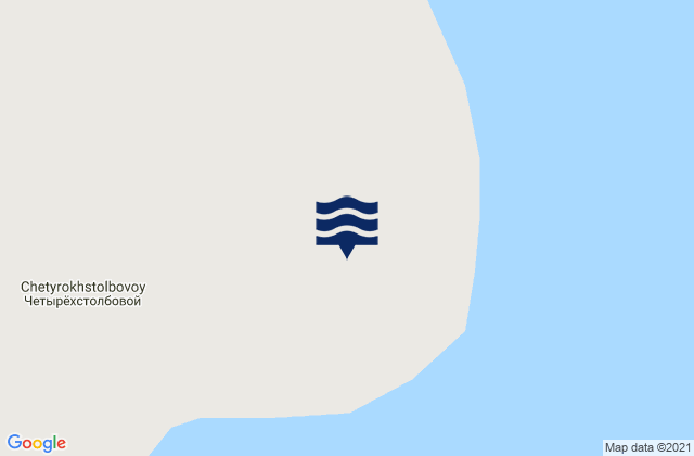 Mappa delle Getijden in Chetyrekhstolbovoi I Medvezhi Island, Russia