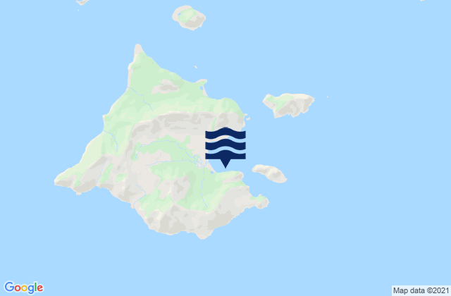 Mappa delle Getijden in Chiachi Island (east Side), United States