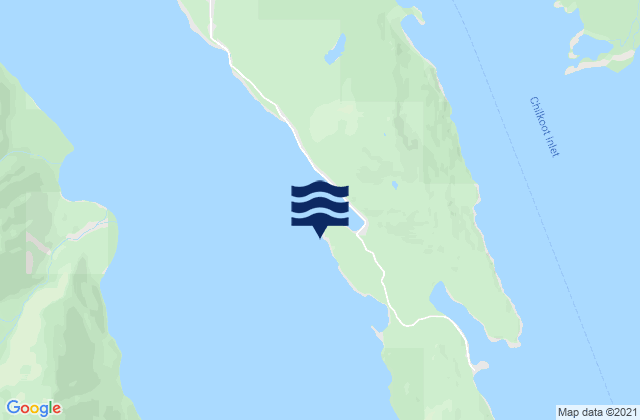 Mappa delle Getijden in Chilkat Inlet, United States