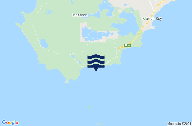 Mappa delle Getijden in Chinamans, Australia