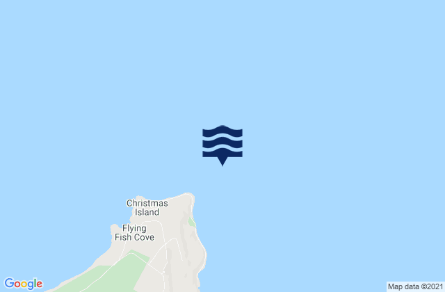 Mappa delle Getijden in Christmas Island, Indonesia
