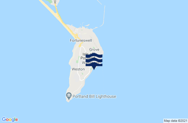 Mappa delle Getijden in Church Ope Cove Beach, United Kingdom