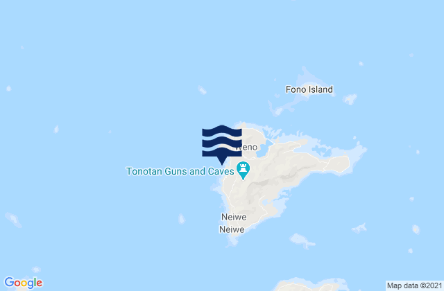 Mappa delle Getijden in Chuuk Moen Island, Micronesia