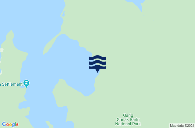 Mappa delle Getijden in Cobourg Peninsula, Australia