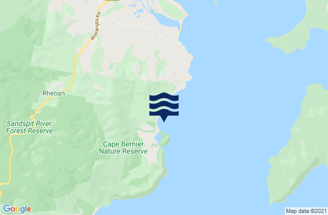 Mappa delle Getijden in Cockle Bay, Australia