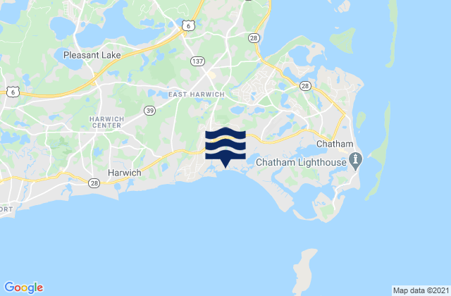 Mappa delle Getijden in Cockle Cove Beach, United States