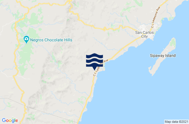 Mappa delle Getijden in Codcod, Philippines