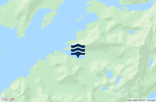 Mappa delle Getijden in Comfort Cove (Port Gravina), United States