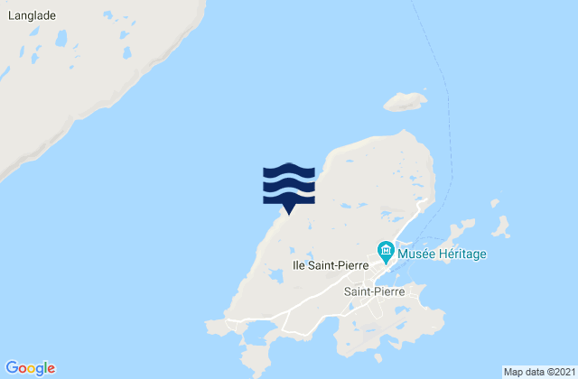 Mappa delle Getijden in Commune de Saint-Pierre, Saint Pierre and Miquelon