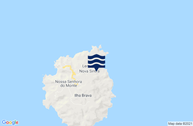 Mappa delle Getijden in Concelho da Brava, Cabo Verde