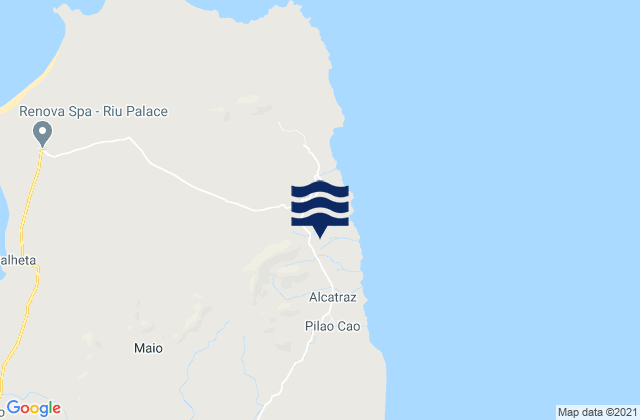 Mappa delle Getijden in Concelho do Maio, Cabo Verde