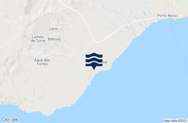 Mappa delle Getijden in Concelho do Porto Novo, Cabo Verde