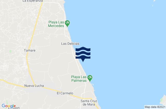 Mappa delle Getijden in Concepción, Venezuela