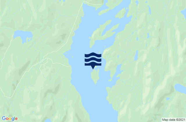 Mappa delle Getijden in Coon Island George Inlet, United States